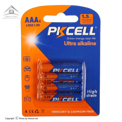 باتری نیم قلمی پیکسل مدل Ultra Alkaline بسته 4 عددی