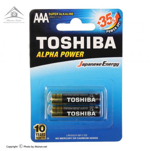 باتری نیم قلمی توشیبا مدل Alpha Power