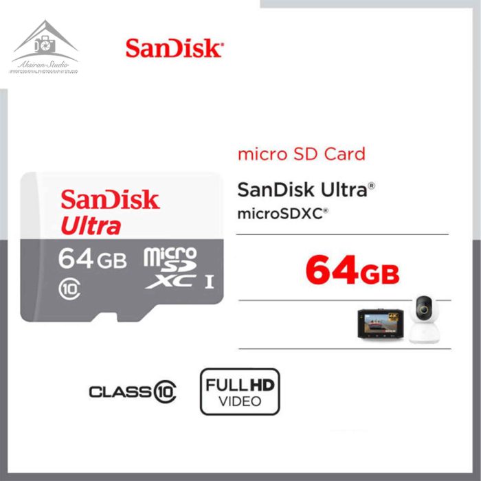 رم میکرو اس‌دی 64 گیگابایت SanDisk Ultra 64GB 100MB/s Class 10