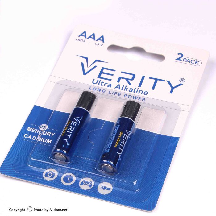 باتری نیم قلمی Verity Ultra Alkaline بسته 2 عددی