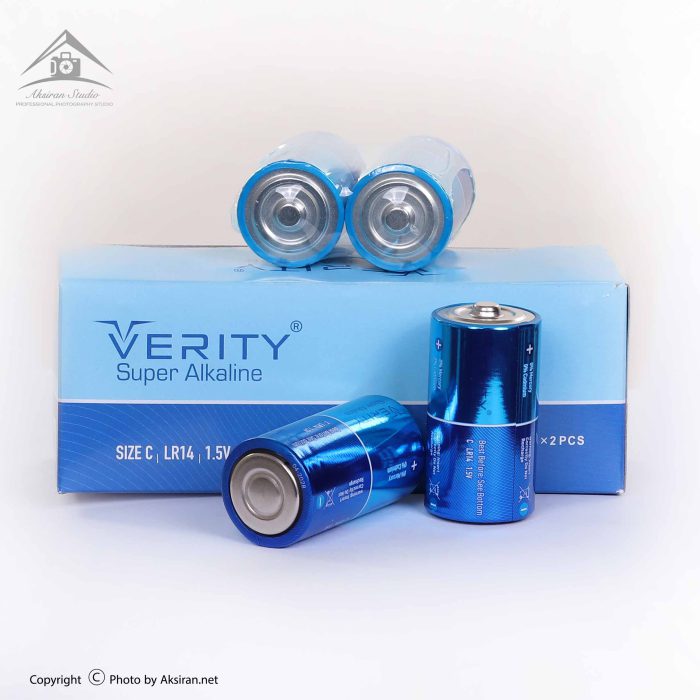 باتری دوتایی متوسط Verity Super Alkaline LR14 شرینگ