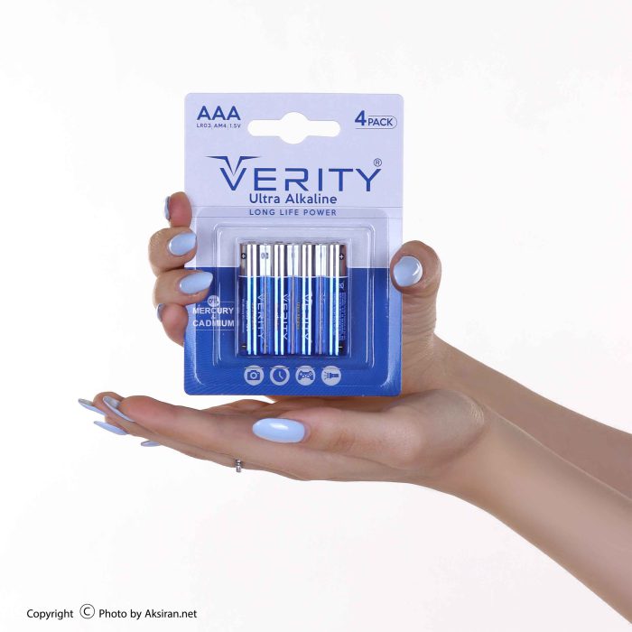 باتری نیم قلمی Verity Ultra Alkaline بسته 4 عددی