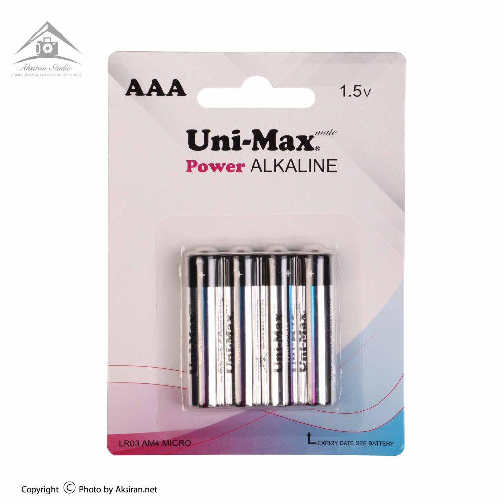 باتری نیم قلمی یونی مکس مدل Power Alkaline بسته 4 عددی 