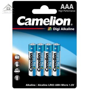 باتری نیم قلمی کملیون مدل Digi Alkaline بسته 4 عددی