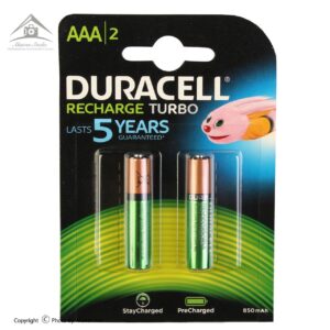 باتری نیم قلمی قابل شارژ دوراسل مدل Turbo Duralock HR03  بسته 2 عددی