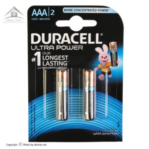 باتری نیم قلمی دوراسل مدل Ultra Power بسته 2 عددی