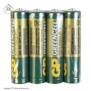 باتری نیم قلمی جی پی مدل Green Cell بسته 4 عددی