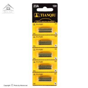 باتری 23A تیانکیو مدل Alkaline بسته 5 عددی