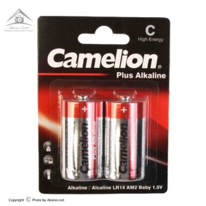 باتری متوسط C کملیون مدل Plus Alkaline بسته 2 عددی