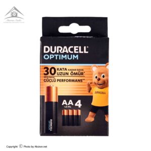 باتری قلمی دوراسل مدل Optimum بسته 4 عددی