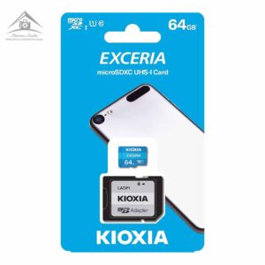 کارت حافظه‌ microSDHC کیوکسیا مدل Exceria کلاس 10 استاندارد UHS-I U1 سرعت 100MBps ظرفیت 64 گیگابایت به همراه آداپتور SD