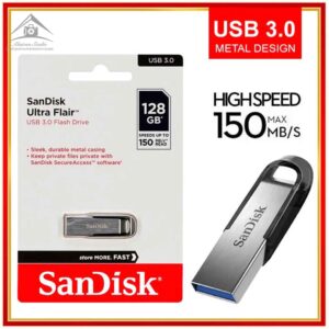 فلش مموری سن دیسک مدل Ultra Flair CZ73 ظرفیت 128 گیگابایت