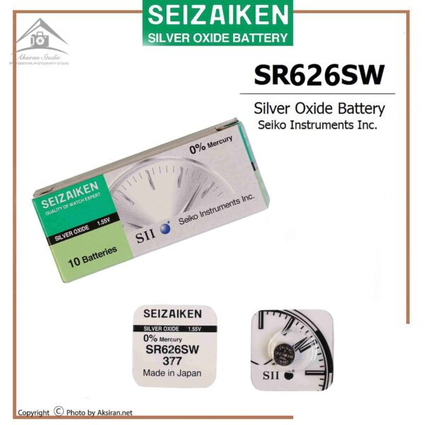 باتری ساعت سیزیکن اصل کد SR626SW 377
