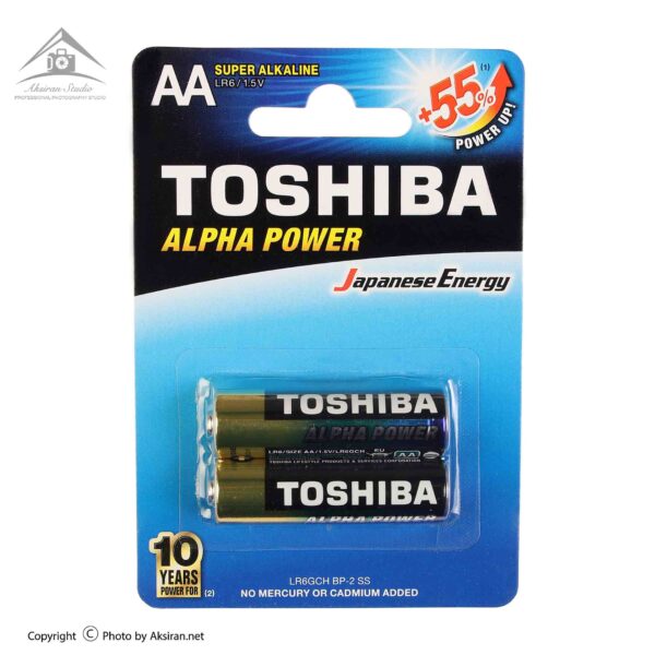 باتری قلمی توشیبا مدل Alpha Power بسته 2 عددی