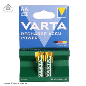 باتری قلمی شارژی وارتا 2100mAh بسته 2 عددی