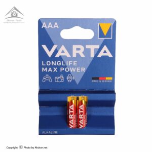 باتری نیم قلمی وارتا مدل Longlife Max Power بسته 2 عددی