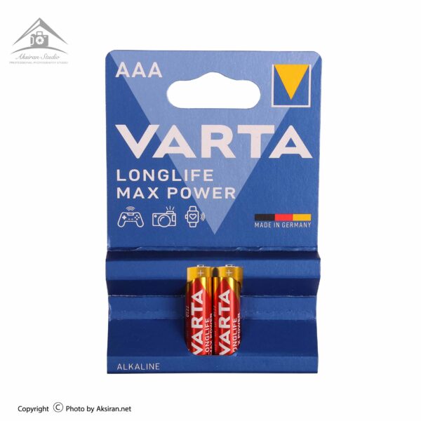 باتری نیم قلمی وارتا مدل Longlife Max Power بسته 2 عددی