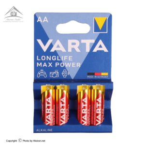 باتری قلمی وارتا مدل Longlife Max Power بسته 4 عددی