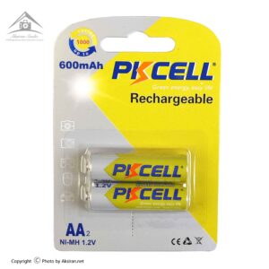 باتری قلمی قابل شارژ پیکسل مدل Green Energy 600 mAh بسته 2 عددی