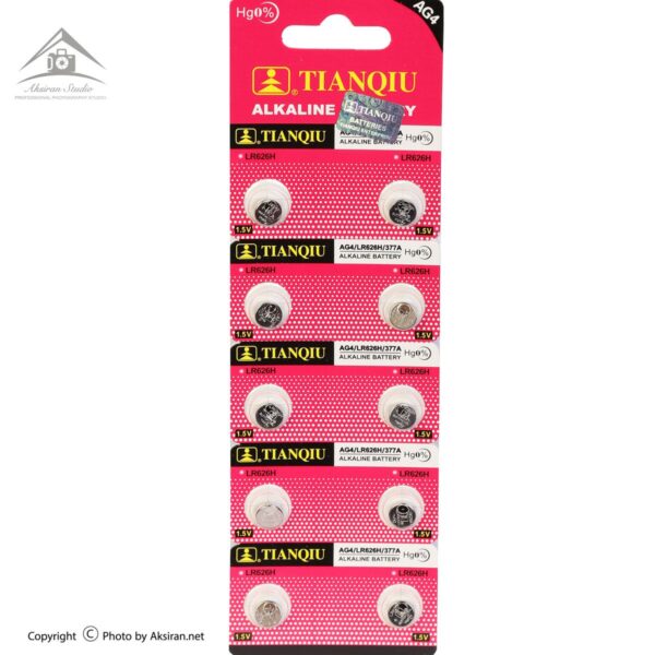 باتری ساعتی تیانکیو مدل AG4 LR626 377 بسته 10 عددی
