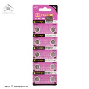 باتری ساعتی تیانکیو مدل AG6 LR921 371 بسته 10 عددی
