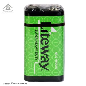 باتری کتابی لایت وی مدل Super Heavy Duty 6F22