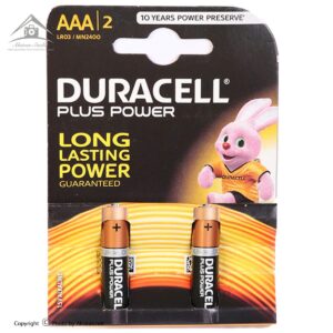باتری نیم قلمی دوراسل مدل Duralock Plus Power  بسته 2 عددی