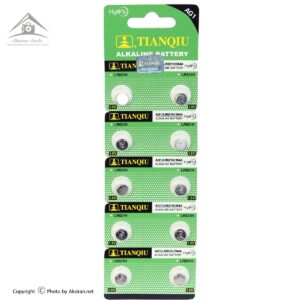 باتری ساعتی تیانکیو مدل AG1 LR621 364 بسته 10 عددی