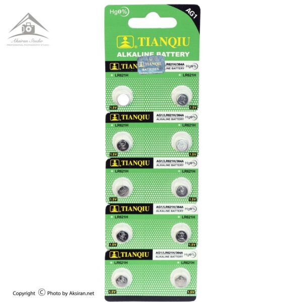 باتری ساعتی تیانکیو مدل AG1 LR621 364 بسته 10 عددی