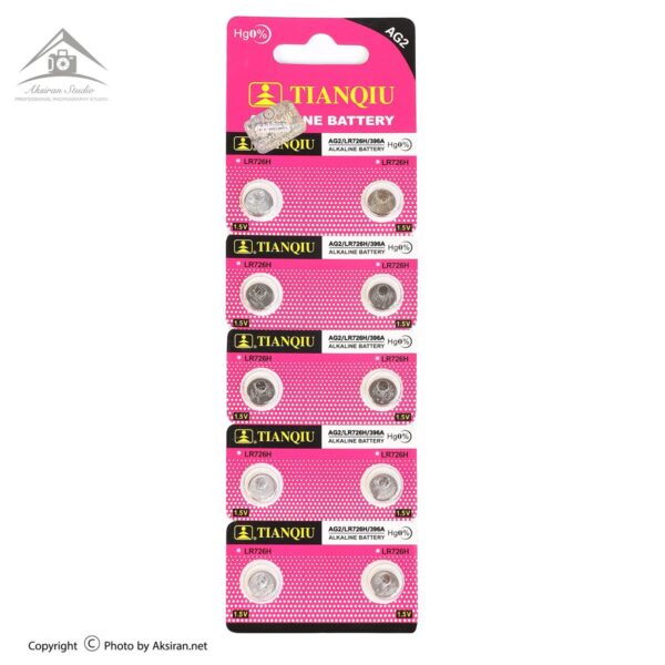 باتری ساعتی تیانکیو مدل AG2 LR726 397 بسته 10 عددی