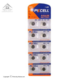 باتری ساعتی پیکسل مدل AG3 LR41 384 بسته 10 عددی
