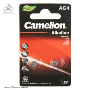 باتری ساعتی کملیون مدل AG4 LR626 377 بسته 2 عددی