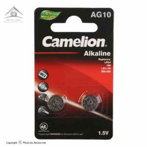 باتری ساعتی کملیون مدل AG10 LR1130 390 بسته 2 عددی
