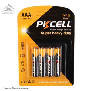 باتری نیم قلمی پیکسل مدل Super Heavy Duty بسته 4 عددی