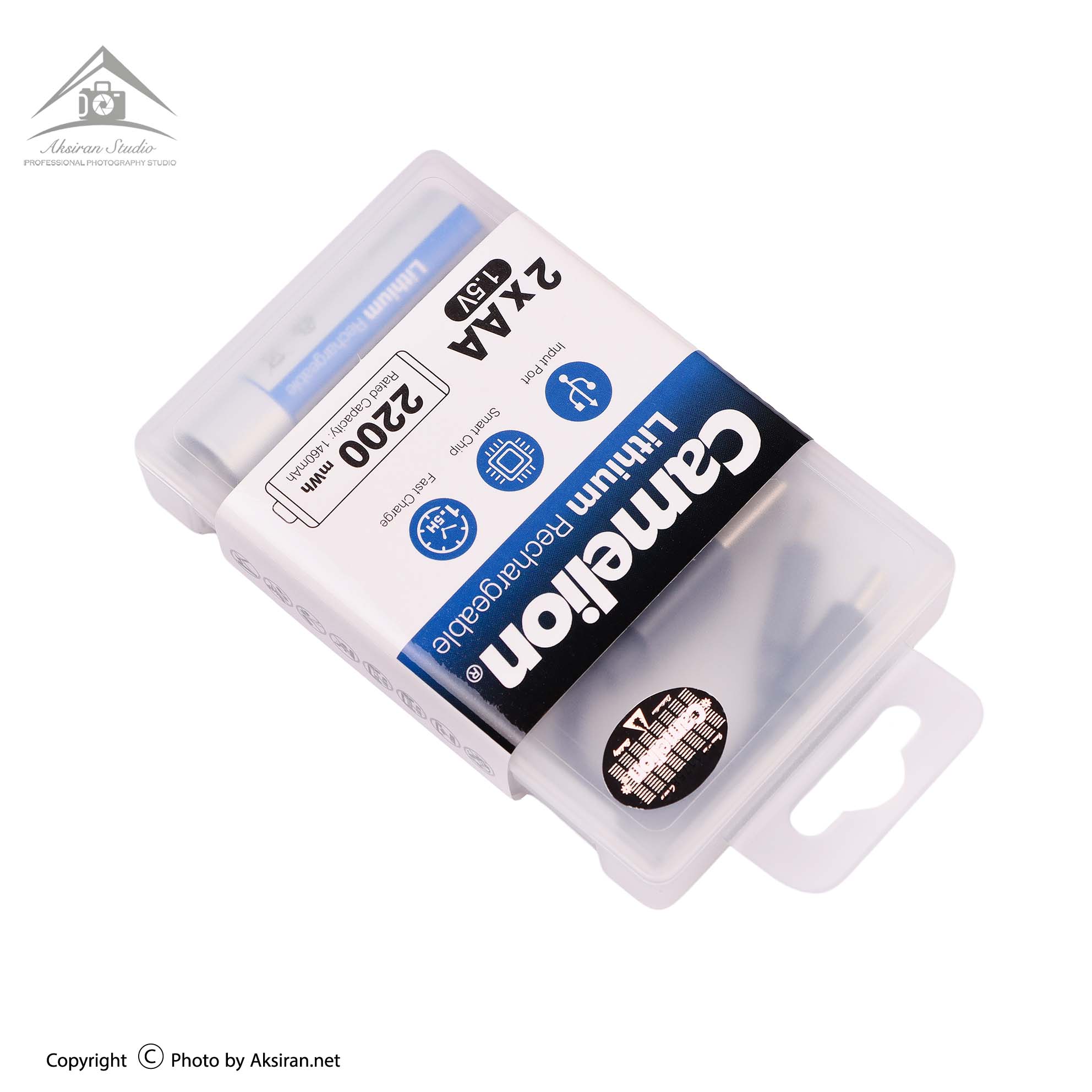 Camelion AA 2200mWh USB-C rechargeable lithium battery
