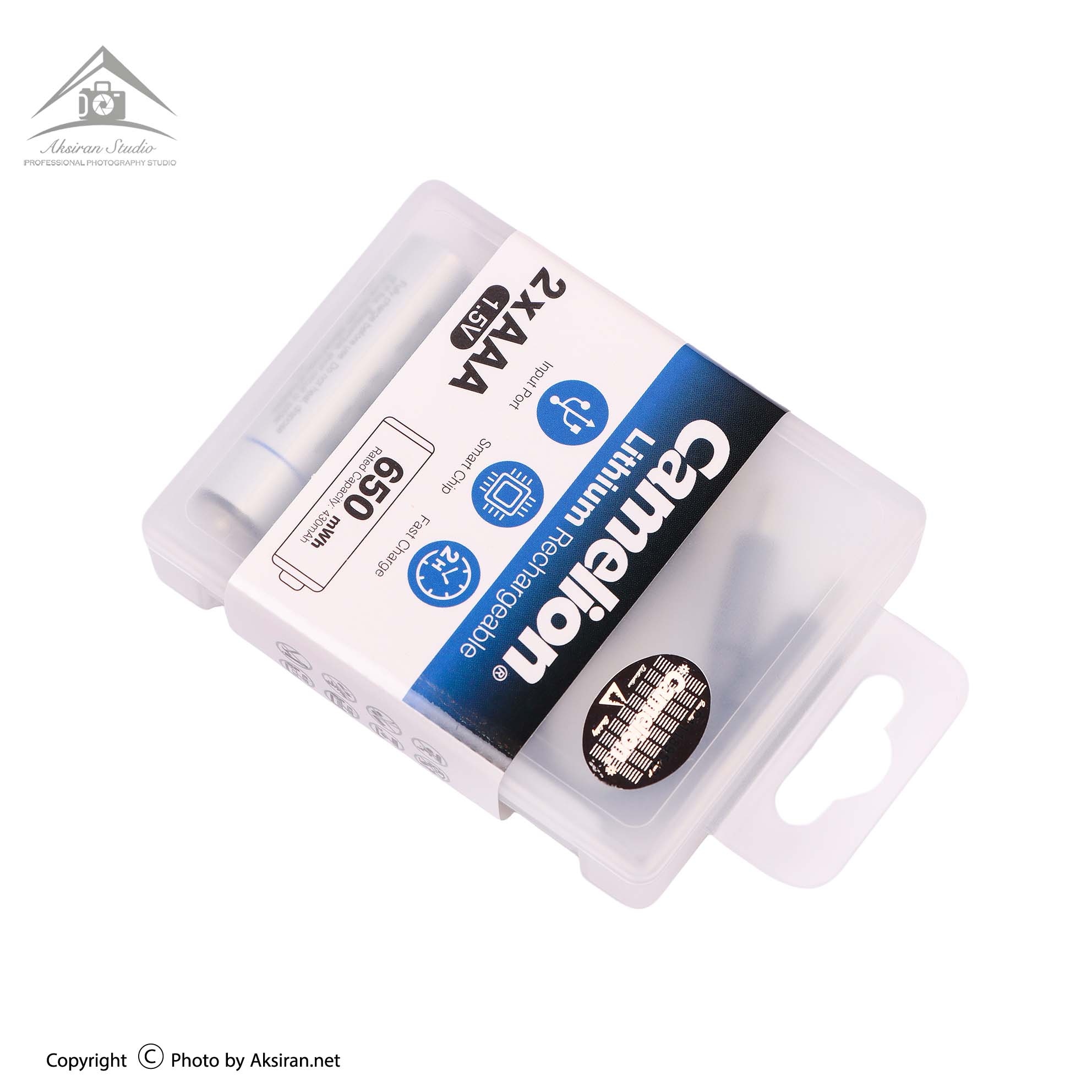 Camelion AAA 650mWh USB-C rechargeable lithium battery

