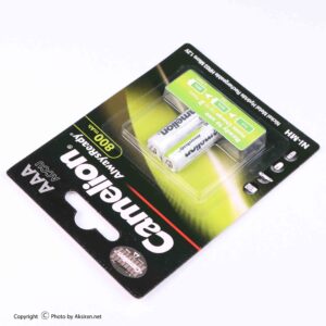 باتری نیم قلمی شارژی کملیون مدل Always Ready با ظرفیت 800 میلی آمپر ساعت بسته 2 عددی