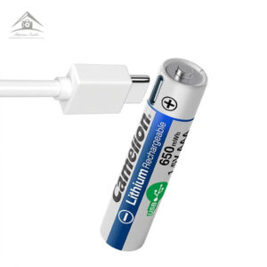 باتری نیم قلمی شارژی کملیون با پورت USB-C و ظرفیت 650mWh