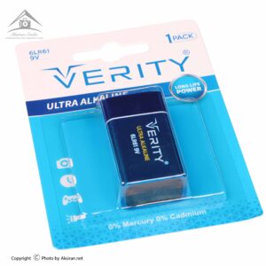 باتری کتابی 9V وریتی مدل Ultra Alkaline 6LR61