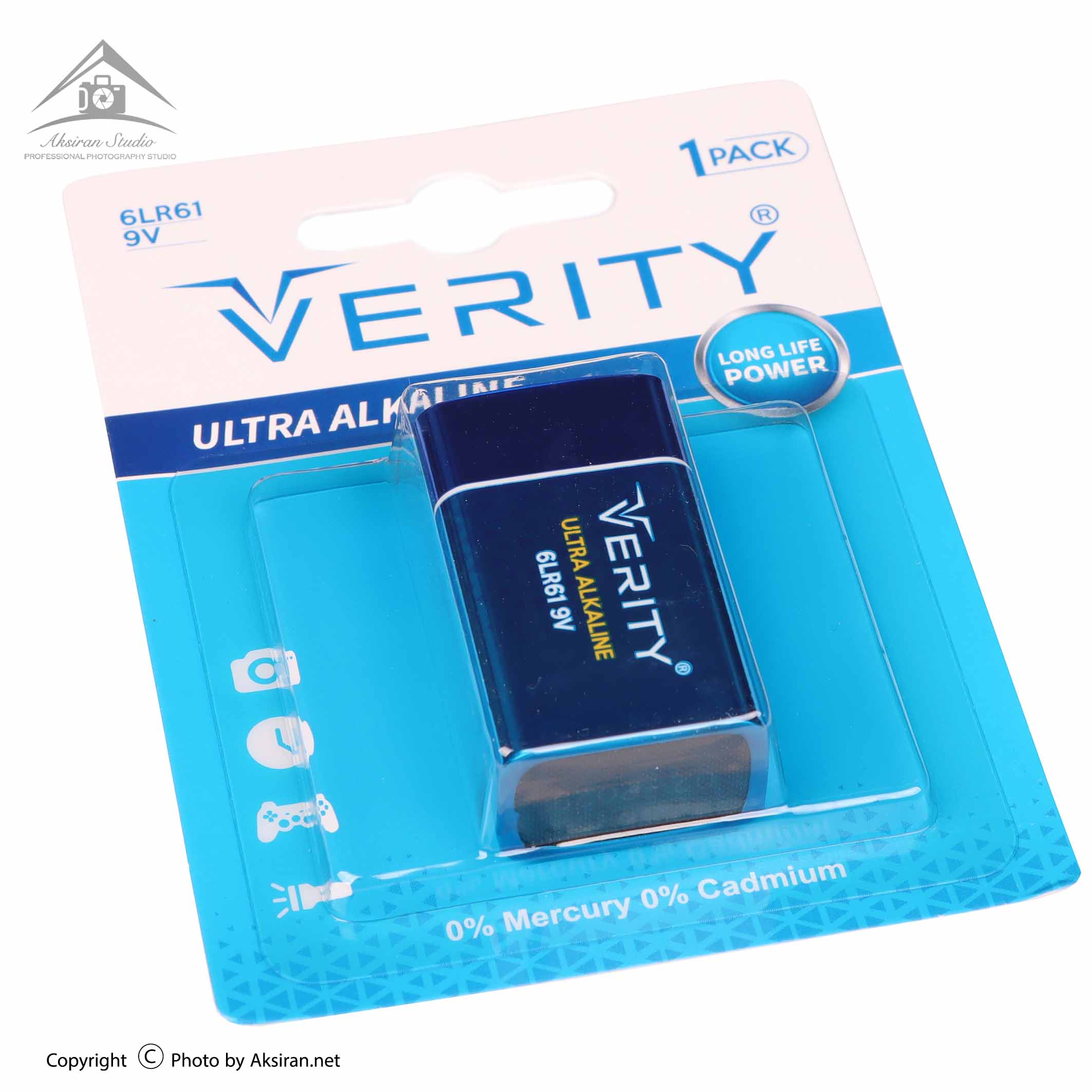 باتری کتابی 9V وریتی مدل Ultra Alkaline 6LR61