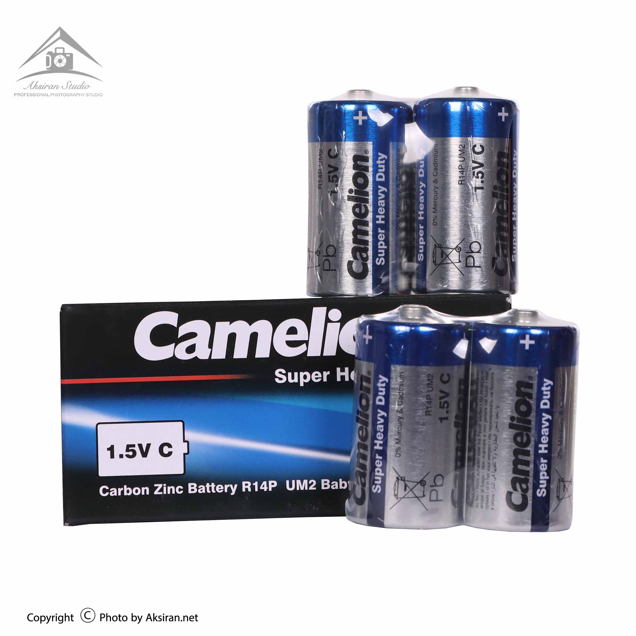 باتری سایز متوسط کملیون مدل Super Heavy Duty شیرینگ 2 عددی