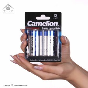 باتری بزرگ سایز D کملیون مدل Super Heavy Duty بسته 2 عددی