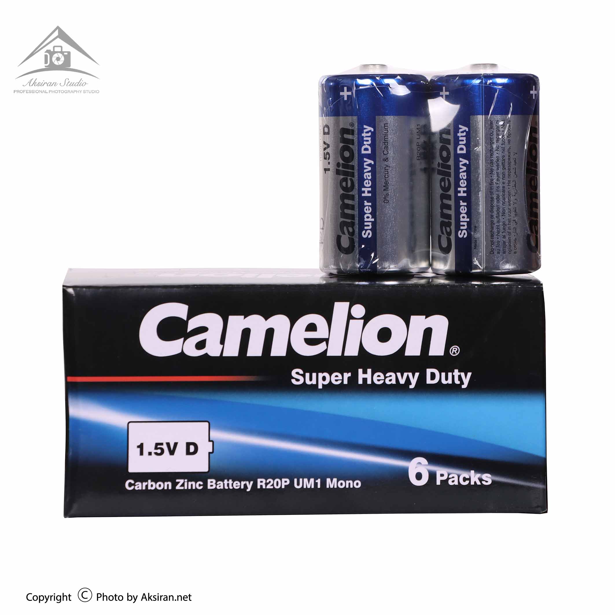 باتری دوتایی بزرگ Camelion Heavy Duty R20P شیرینگ 