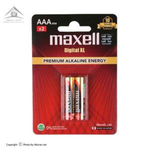 باتری نیم قلمی مکسل مدل Digital XL بسته 2 عددی