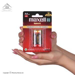 باتری قلمی مکسل مدل پریمیوم آلکالاین بسته 2 عددی