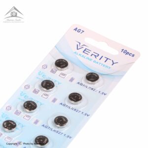 باتری ساعت وریتی مدل AG7 LR927 395 بسته 10 عددی