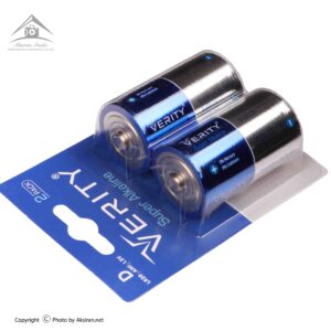 باتری سایز D وریتی مدل Super Alkaline LR20 کارتی