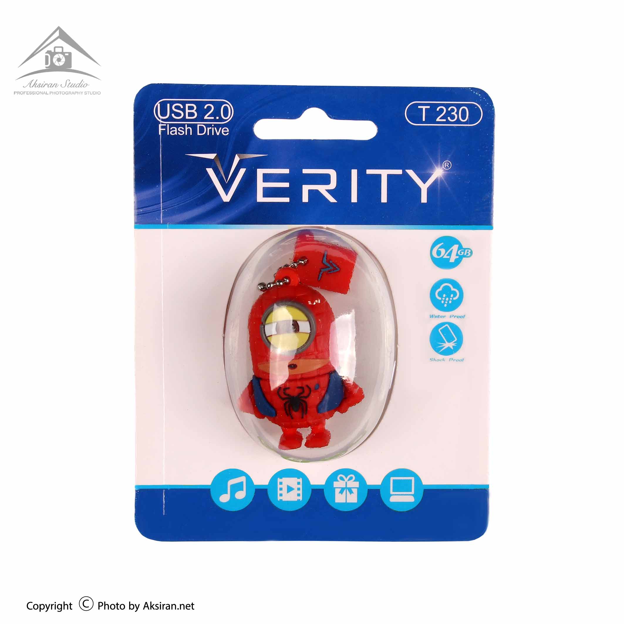 فلش مموری وریتی مدل Minion Spiderman ظرفیت 64 گیگابایت