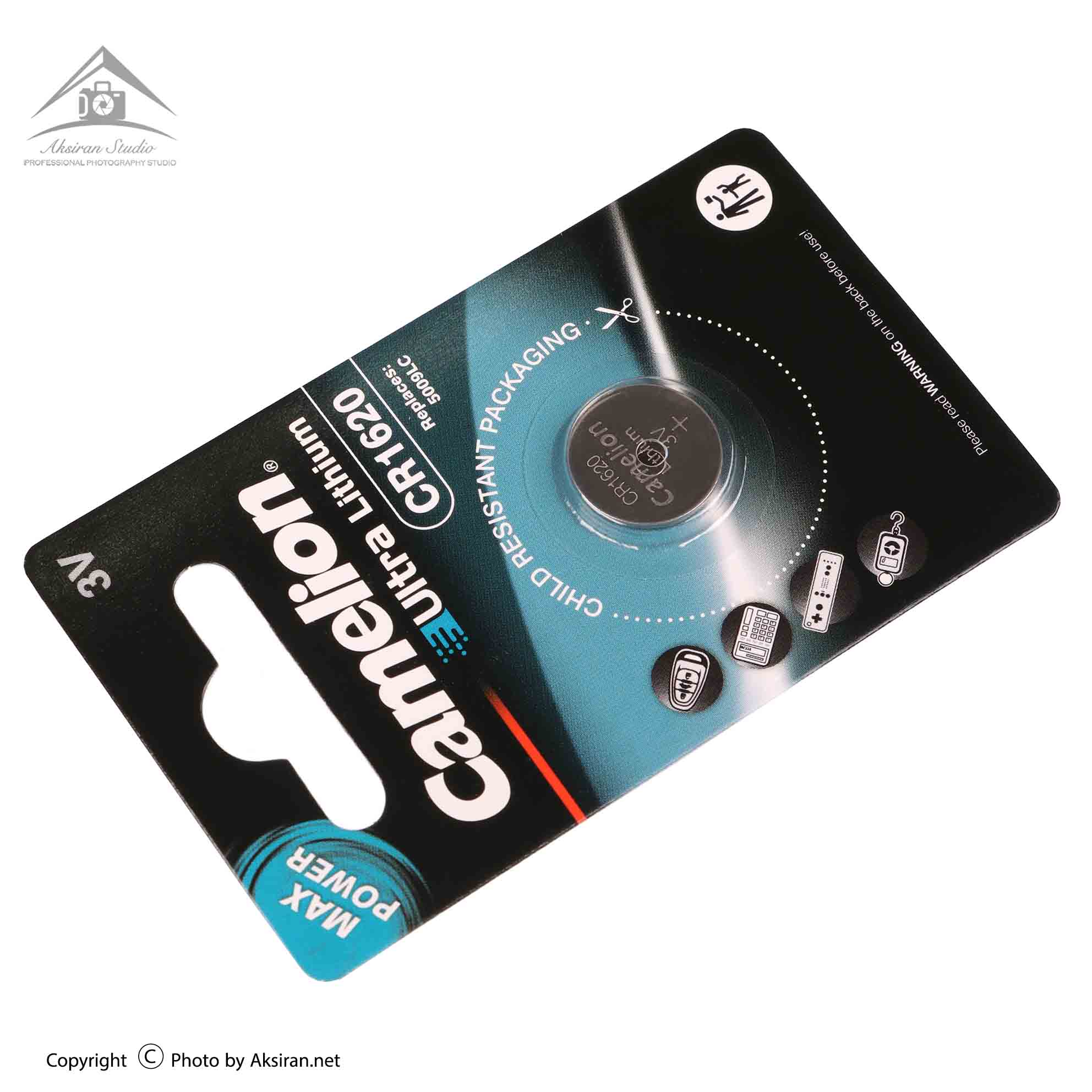 باتری سکه ای کملیون مدل CR1620 سری اولترا لیتیوم
