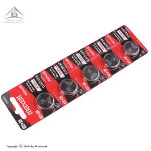 Maxell CR2032 Coin Cell Batteries 5 Pack